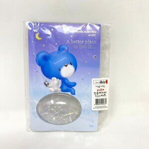 Ibis Korean Stationery Greeting Gift Card Blue Bear Decor Jewelry Money